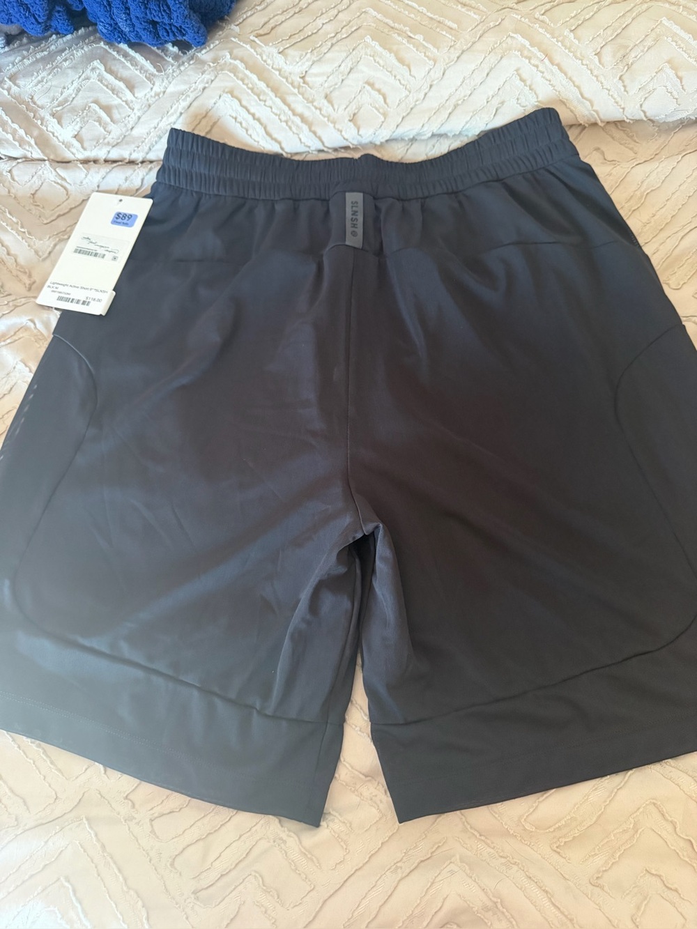 Lululemon SLNSH Black Athletic Shorts men’s medium 9” NWT - Picture 3 of 5